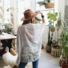 Wide Brim Leather Ribbon Bolero Hat - Image 3