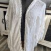 Crochet Medallion Tassel Kimono - Image 4