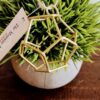 Gold Metal Boho Ornament