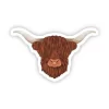 Highland Cow Sticker - Image 2