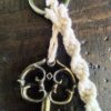 Vintage Key Macrame Key Chain - Image 2