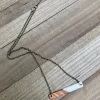 White Boho Wood Resin Necklace - Image 3