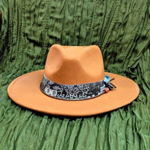 Boho Unisex Fedora In Light Brown