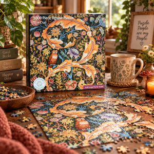 Whimsical Owl 1000-Piece Puzzle | Cottagecore Jigsaw Puzzle