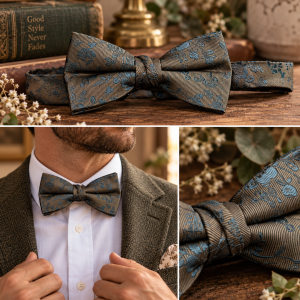 Vintage Floral Bow Tie | Botanical Statement Bow Tie