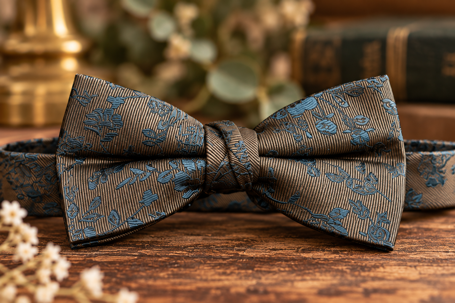 Vintage Floral Bow Tie | Botanical Statement Bow Tie - Image 2