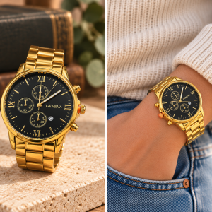 Retro Gold Watch | Vintage-Inspired Gold-Tone Watch