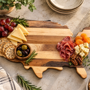 USA Wood Cutting & Serving Board | United States Shaped Board
