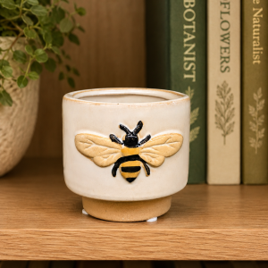 Small Ceramic Bee Planter | Cute Succulent & Plant Pot
