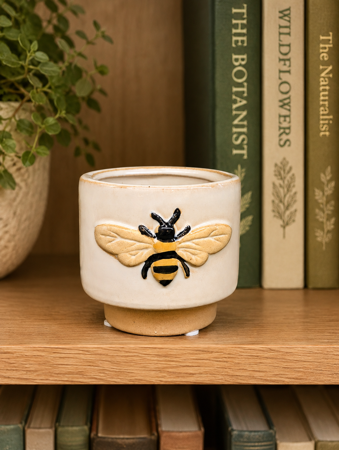 Small Ceramic Bee Planter | Cute Succulent & Plant Pot