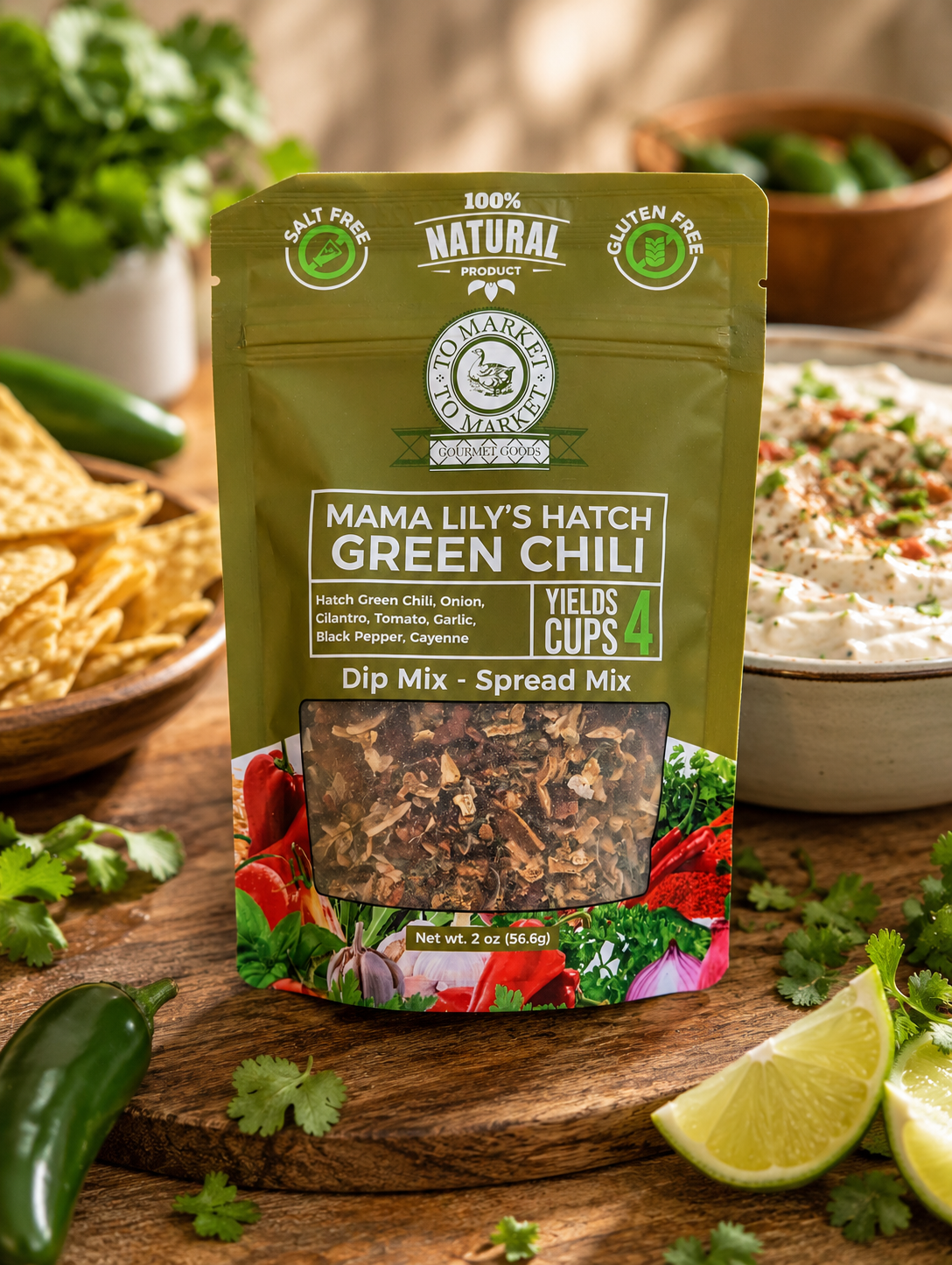 Hatch Green Chili Dip Mix | Southwestern Dip & Spread Mix