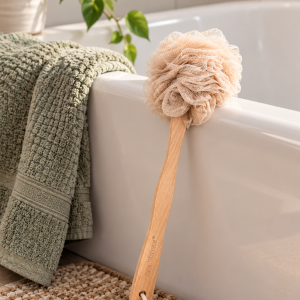 Long Handle Loofah Back Scrubber | Shower & Bath Body Scrubber