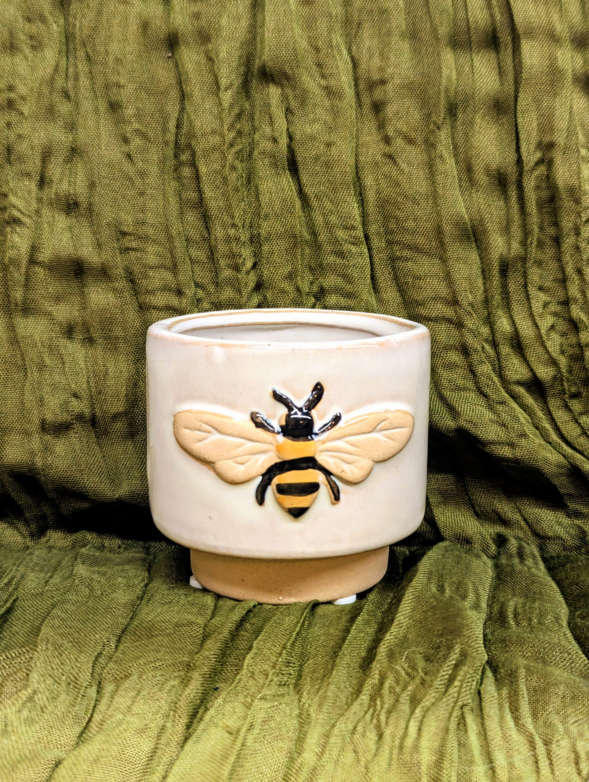 Small Ceramic Bee Planter | Cute Succulent & Plant Pot - Image 2