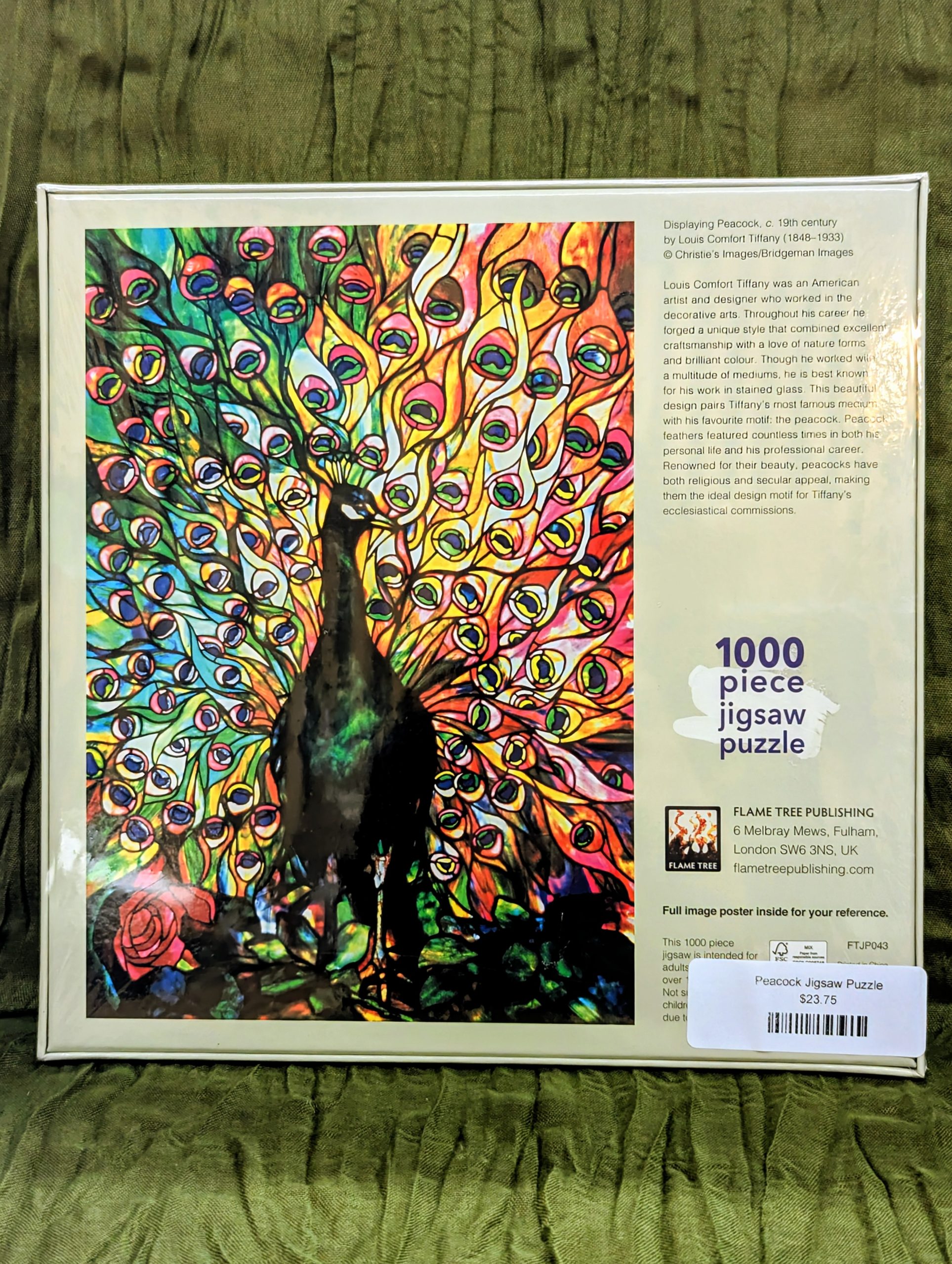 Colorful Peacock 1000-Piece Puzzle | Adult Jigsaw Puzzle - Image 3