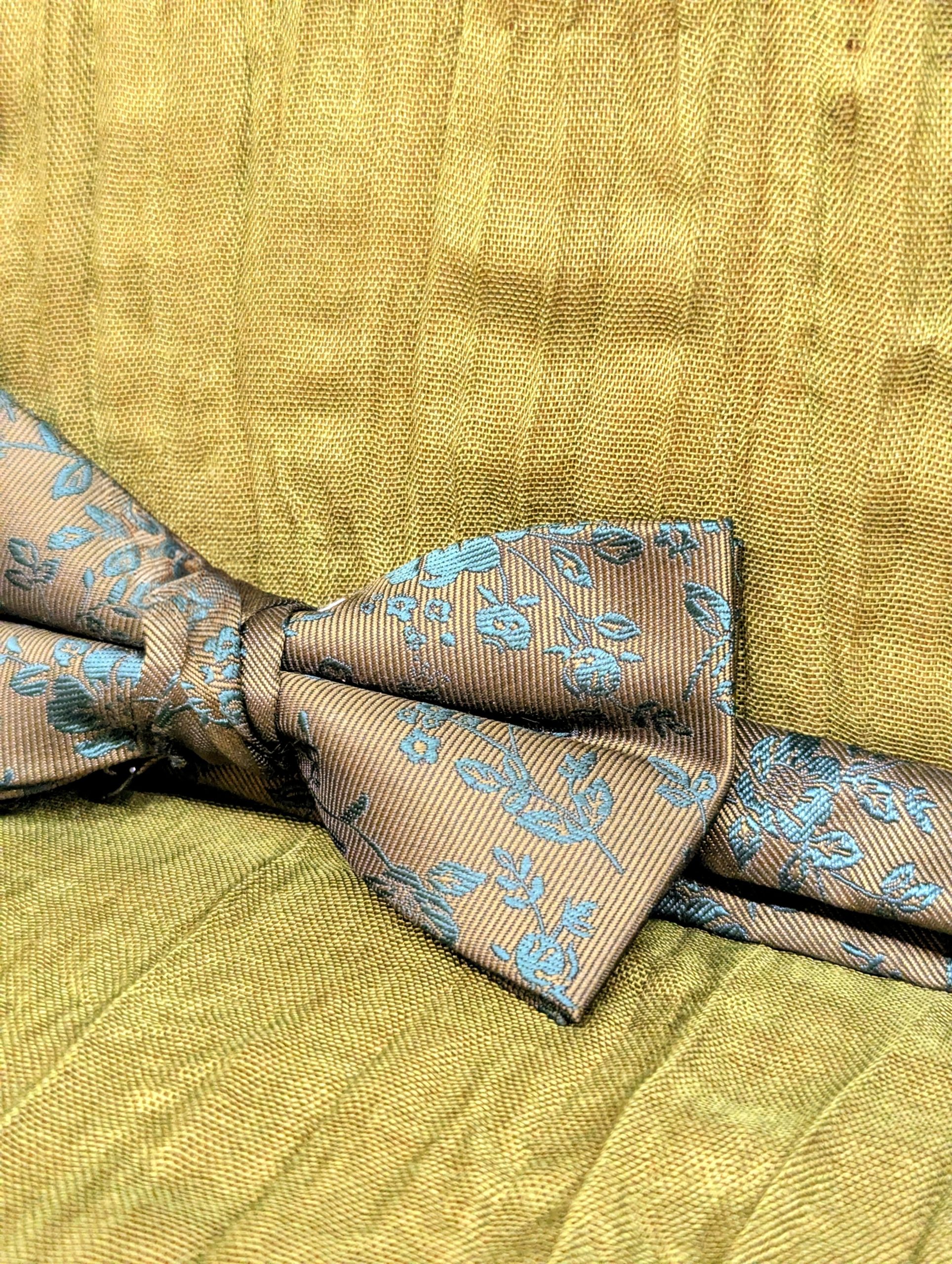 Vintage Floral Bow Tie | Botanical Statement Bow Tie - Image 5
